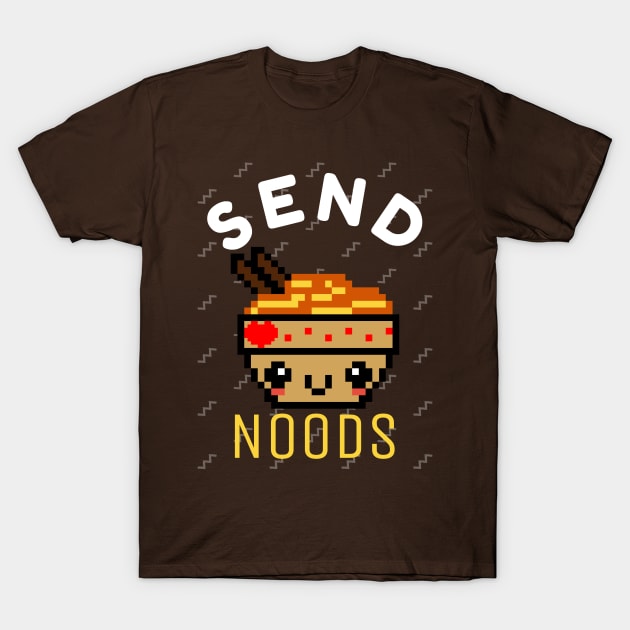 Send Noods Japanese Ramen Noodle Bowl T-Shirt by DUCO